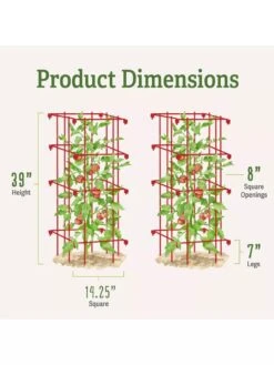 Tomato Cages, Set Of 4 -Gardening Supplies Store 8587040 1