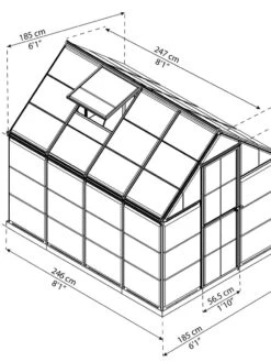 Canopia® By Palram Harmony™ Greenhouse, 6' -Gardening Supplies Store 8588022 11V tif