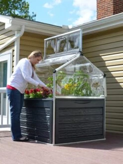 Canopia® By Palram Plant Inn™ Raised Bed Greenhouse, 4' X 4' -Gardening Supplies Store 8588308 02V tif