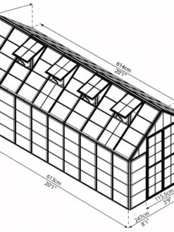Canopia® By Palram Harmony™ Snap & Grow Greenhouse, 8' -Gardening Supplies Store 8591043 12V jpg