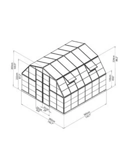 Canopia® By Palram Americana™ Greenhouse, 12' X 12' -Gardening Supplies Store 8595693 15v scaled