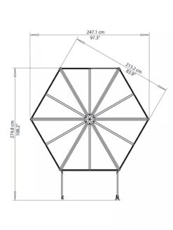 Canopia® By Palram Oasis Hexagon Greenhouse -Gardening Supplies Store 8596238 005V tif