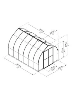 Canopia® By Palram Bella™ Greenhouse, 8' -Gardening Supplies Store 8599338 04v