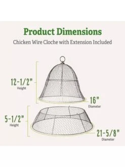 Chicken Wire Cloche With Extension -Gardening Supplies Store 8600116 1