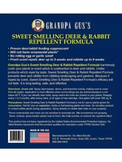 Grandpa Gus's Deer & Rabbit Repellent Spray -Gardening Supplies Store 8612427 05V 3 4