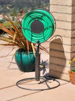 Yard Butler® Free Standing Swivel Hose Reel With Base