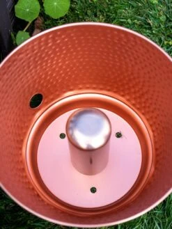 Hammered Copper Hose Pot With Lid -Gardening Supplies Store 8613311 0022