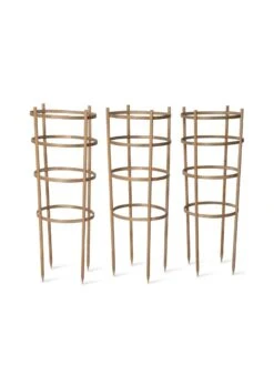 Bamboo Tomato Cages, Set Of 3 -Gardening Supplies Store 8613426 4679 bamboo tomato cages 3